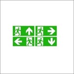 Pictogram noodverlichting Normalux Ecolight EDBK